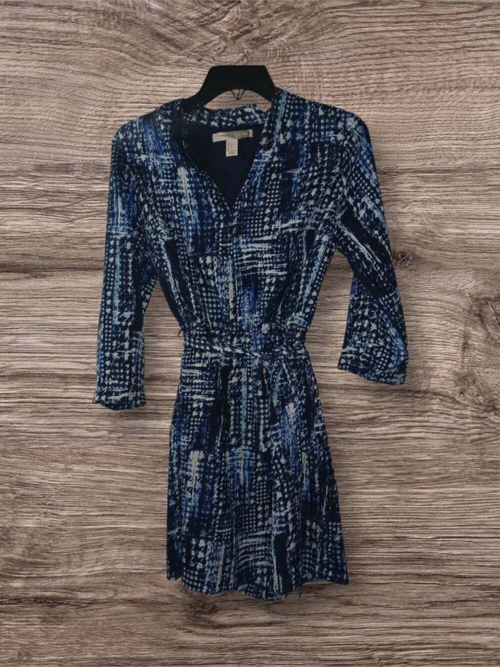 Forever 21 Blue Abstract Print Fit & Flare Dress Size Small